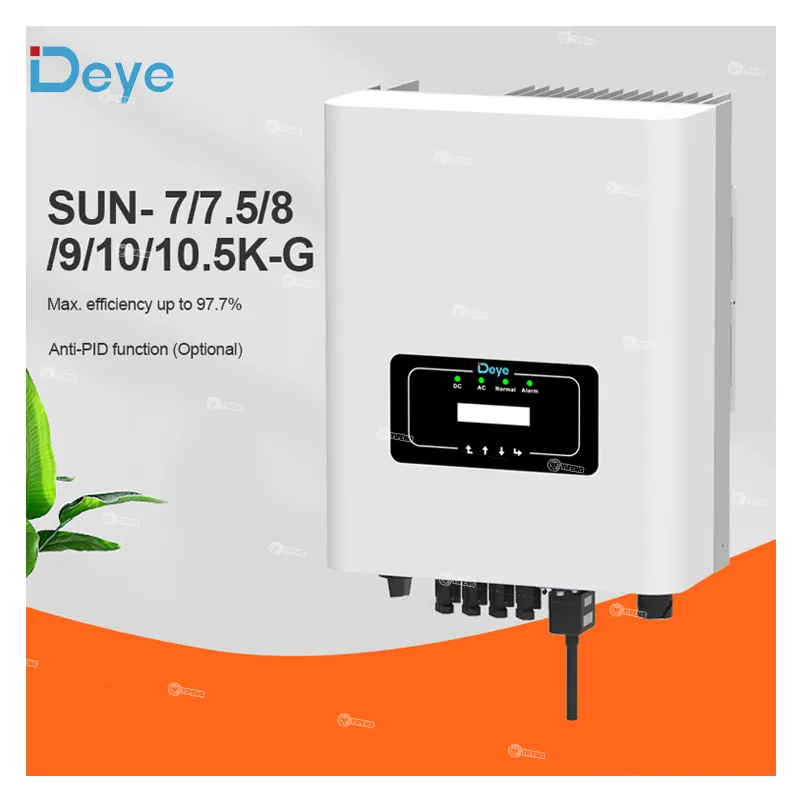Wholesale SUN-8K-G Deye 7KW Ongrid Inverter Sun 7KW 8KW 10KW Inversor ...